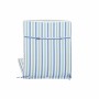 Coussin DKD Home Decor Blanc Bleu ciel Blue marine Rayures 190 x 60 x 5 cm (190 x 60 x 5 cm)