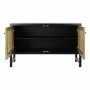 Sideboard DKD Home Decor Black Fir Natural Rattan (120 x 38 x 76 cm)