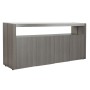 Sideboard DKD Home Decor Crystal Grey Aluminium Oak Tempered Glass (165 x 39 x 76 cm)