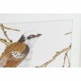 Painting DKD Home Decor 60 x 2,5 x 60 cm Bird Shabby Chic (4 Pieces)