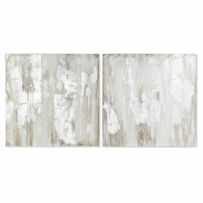 Cadre DKD Home Decor 100 x 3,7 x 100 cm Abstrait Moderne (2 Unités)