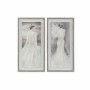 Painting DKD Home Decor 40 x 3,8 x 80 cm Lady Romantic (2 Units)