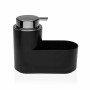 2-in-1 Soap Dispenser for the Kitchen Sink Versa Black ABS polystyrene (7,5 x 14,5 x 17 cm)