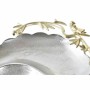 Centerpiece DKD Home Decor Silver Golden Aluminium Birds (43 x 39 x 11 cm)