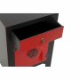 Nightstand DKD Home Decor Black Red Fir MDF Wood 45 x 35 x 66 cm