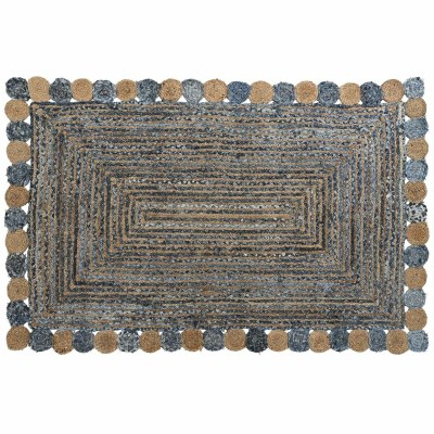 Tapis DKD Home Decor Bleu Multicouleur Indien (200 x 290 x 1 cm)