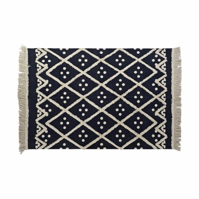 Carpet DKD Home Decor Beige Navy Blue 120 x 180 x 0,7 cm