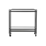 Console DKD Home Decor Crystal Black Metal (80 x 28 x 80,5 cm)