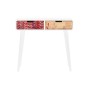 Console DKD Home Decor Natural MDF Rubber wood White Maroon (80 x 30 x 74 cm)