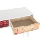 Console DKD Home Decor Naturel MDF Bois d'hévéa Blanc Bordeaux (80 x 30 x 74 cm)