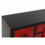 Console DKD Home Decor 63 x 27 x 83 cm Sapin Noir Orange Plastique Bois MDF