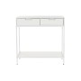 Console DKD Home Decor Métal MDF Blanc (80 x 35 x 81 cm)