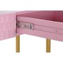 Console DKD Home Decor Pink Golden Metal Mango wood Modern (90 x 45 x 74 cm)