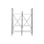 Étagère DKD Home Decor Noir Métal Blanc 4 Etagères Bois MDF (110 x 30 x 150 cm)