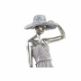 Figurine Décorative DKD Home Decor Femme Argenté Bicyclette Métal Résine (27,5 x 9,5 x 34,5 cm)