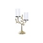 Candle Holder DKD Home Decor Crystal Golden Aluminium Birds (29 x 15 x 48 cm)