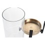 Bougeoir DKD Home Decor 15 x 15 x 28 cm Champagne Verre Argenté Noir Aluminium (2 Unités) (2 unidades)