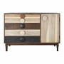 Sideboard DKD Home Decor Dark brown Natural Black Beige