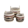 Set de basket DKD Home Decor Fibre naturelle (30 x 30 x 25 cm)