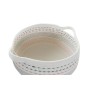 Basket set DKD Home Decor White Black Orange 52 x 43 x 25 cm