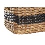 Set de basket DKD Home Decor Blanc Noir Naturel Blanc/Noir Polyuréthane Bois Métal Fibre naturelle Colonial 30 x 40 cm 32 x 25 x