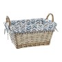 Basket DKD Home Decor Polyester wicker 40 x 30 x 20 cm