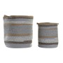 Basket set DKD Home Decor Cotton Jute (40 x 40 x 45 cm)