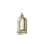 Lantern DKD Home Decor Crystal Golden Metal (18 x 13 x 43 cm)