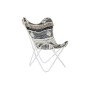 Garden sofa DKD Home Decor White Black Iron 74 x 65 x 90 cm