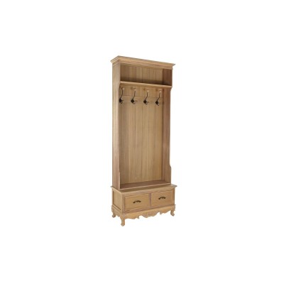 Meuble d'Entrée avec 2 Tiroirs DKD Home Decor Naturel Sapin Bois MDF 81,5 x 36,5 x 201 cm