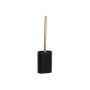 Brosse de salle de wc DKD Home Decor Noir Doré Résine 10 x 6 x 40 cm