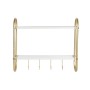 Wall mounted coat hanger DKD Home Decor Metal MDF Glam (50 x 15 x 43 cm)