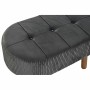 Banquette DKD Home Decor   Gris Naturel Gris foncé Bois 80 x 46 x 38 cm