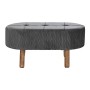 Banquette DKD Home Decor   Gris Naturel Gris foncé Bois 80 x 46 x 38 cm