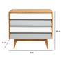 Chest of drawers Aarhus (90 x 42 x 80 cm) (Refurbished D)