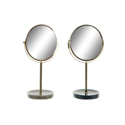 Miroir Grossissant DKD Home Decor 18 x 13 x 32 cm Métal Résine (2 Unités)