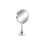 Magnifying Mirror with LED DKD Home Decor Silver Metal 20 x 11 x 37 cm