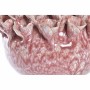 Vase DKD Home Decor Pink Turquoise Stoneware Flower Mediterranean 17 x 17 x 13,5 cm 19 x 19 x 13,5 cm (2 Units)