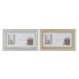 Cadre photo DKD Home Decor Luxury Doré Argenté Verre polystyrène Traditionnel 46,5 x 2 x 28,5 cm (2 Unités)