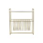 Magazine rack DKD Home Decor Mirror Golden Metal (76 x 35 x 83 cm)