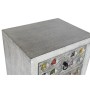 Caisson à Tiroirs DKD Home Decor Blanc Gris Céramique Bois de manguier Indien 45 x 35 x 107 cm