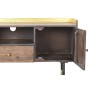 TV furniture DKD Home Decor Dark brown Metal Mango wood (130 x 45 x 60 cm)