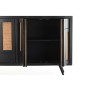 Buffet DKD Home Decor Noir Rotin Bois de manguier (160 x 40 x 90 cm)