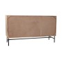 Buffet DKD Home Decor 142 x 40 x 81 cm Noir Métal Marron Acacia