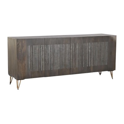 Sideboard DKD Home Decor Metal Brown Mango wood (177 x 45 x 77 cm)