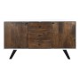 Sideboard DKD Home Decor White Dark brown Mango wood 150 x 40 x 80 cm