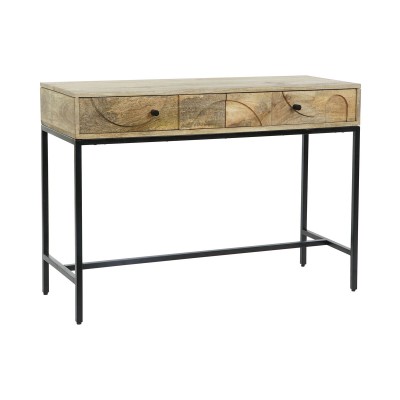 Console DKD Home Decor Métal Bois de manguier 108 x 38 x 76 cm