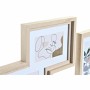 Wall photo frame DKD Home Decor Urban Crystal Natural Multicolour MDF Wood (40 x 1,5 x 50 cm)