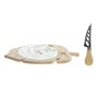 Plateau à fromages DKD Home Decor Bambou Grès 28 x 18 x 3 cm (12 Unités)