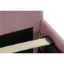 Bed DKD Home Decor Wood Metal Pink 180 x 200 cm 187 x 210 x 137 cm